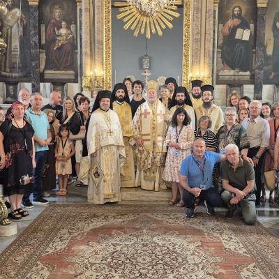 Divine Liturgy with Bishop Benjamin of Tralleis and Pilgrims from Florina (31 Aug, 2025)